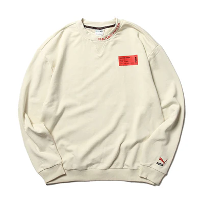 Puma Culture Maker Crew Sweatshirt Pullover - Off White 597910-68
