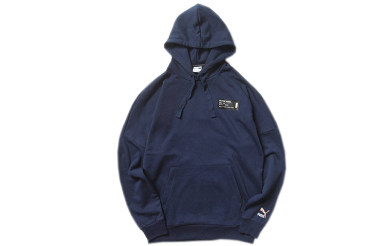 Puma Culture Maker Hoodie Letter Print Pullover for Men - Blue 597909-06