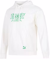 Puma Das CC Graphic FW22 White Kangaroo Pocket Logo Hoodie 539909-93