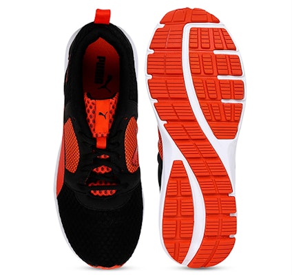 PUMA 低筒 跑步鞋 男女同款 紅黑 Shop PUMA 低筒 跑步鞋 男女同款 紅黑