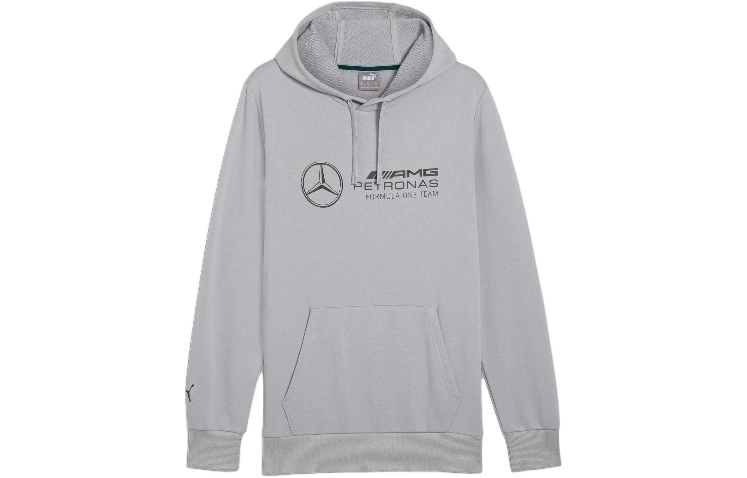 Puma Desert Road Letter Print Oversized Hoodie Gray 623757-02