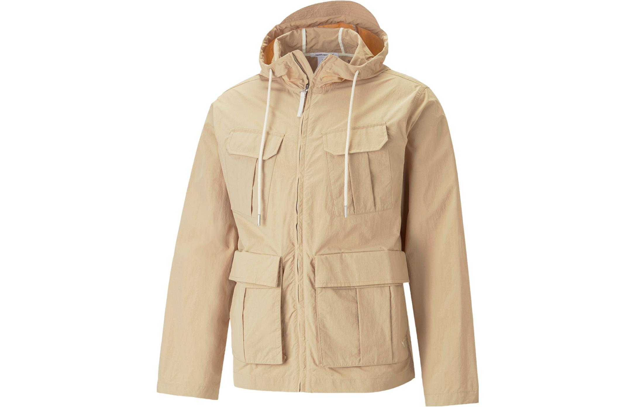Puma Desert Yellow Multi-Pocket Outdoor Utility Jacket Unisex 537962-89