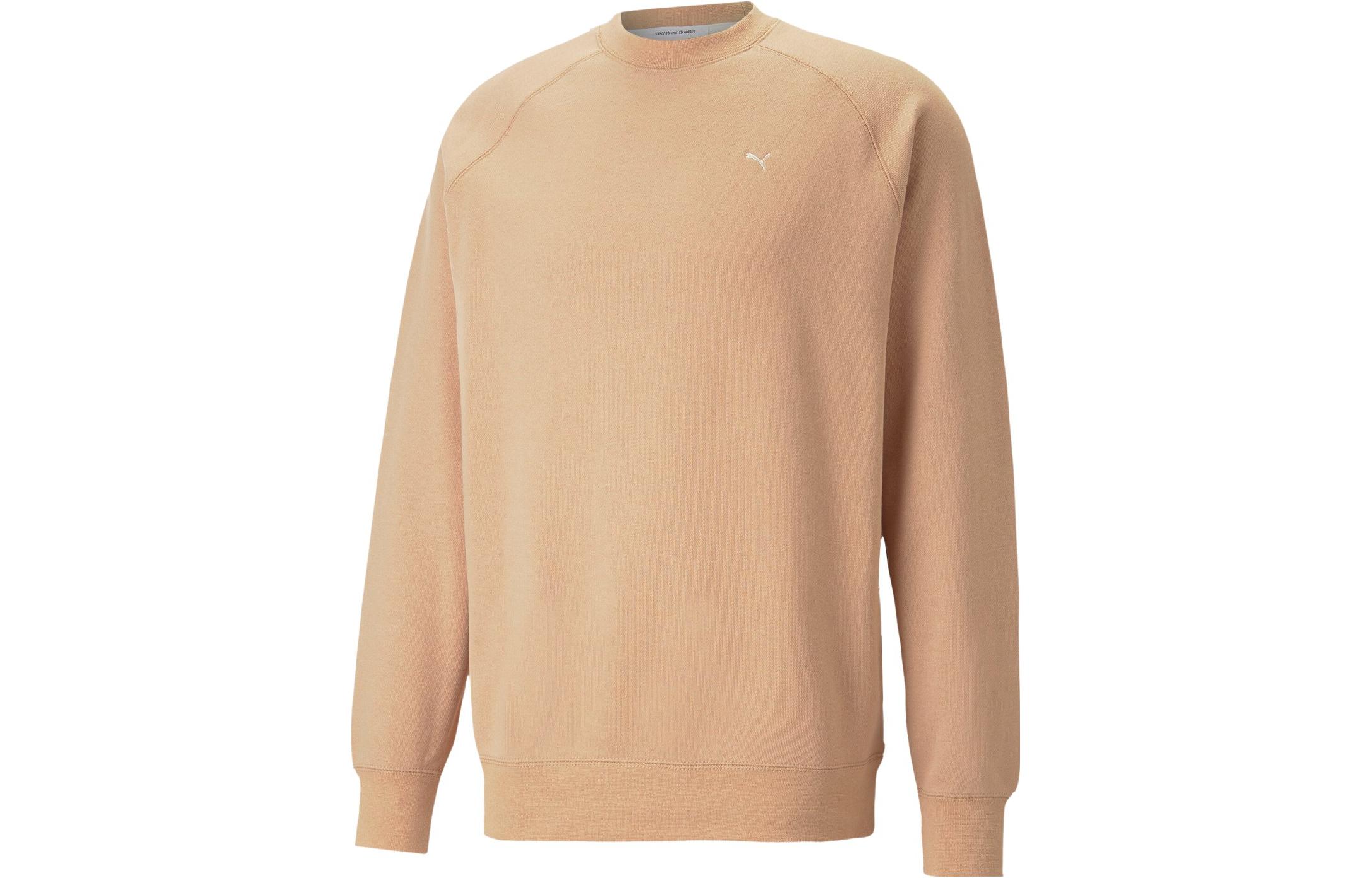 Puma Desert Yellow Unisex Pullover Knitted Sweatshirt 537965-89