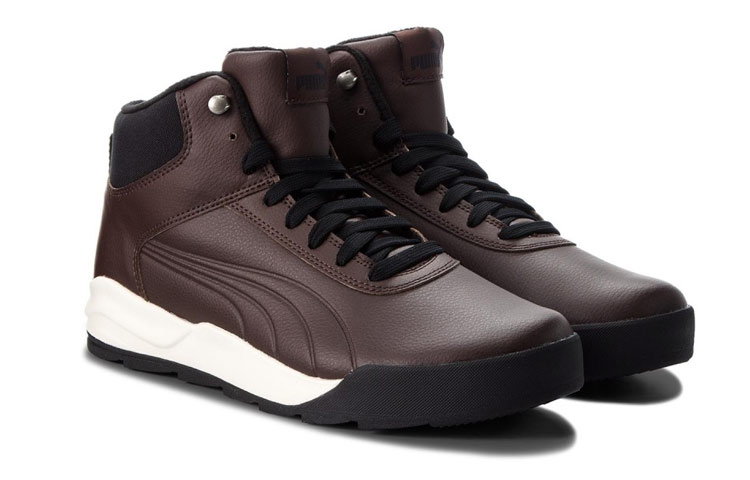 Shop Puma Desierto 棕色中筒休閒鞋