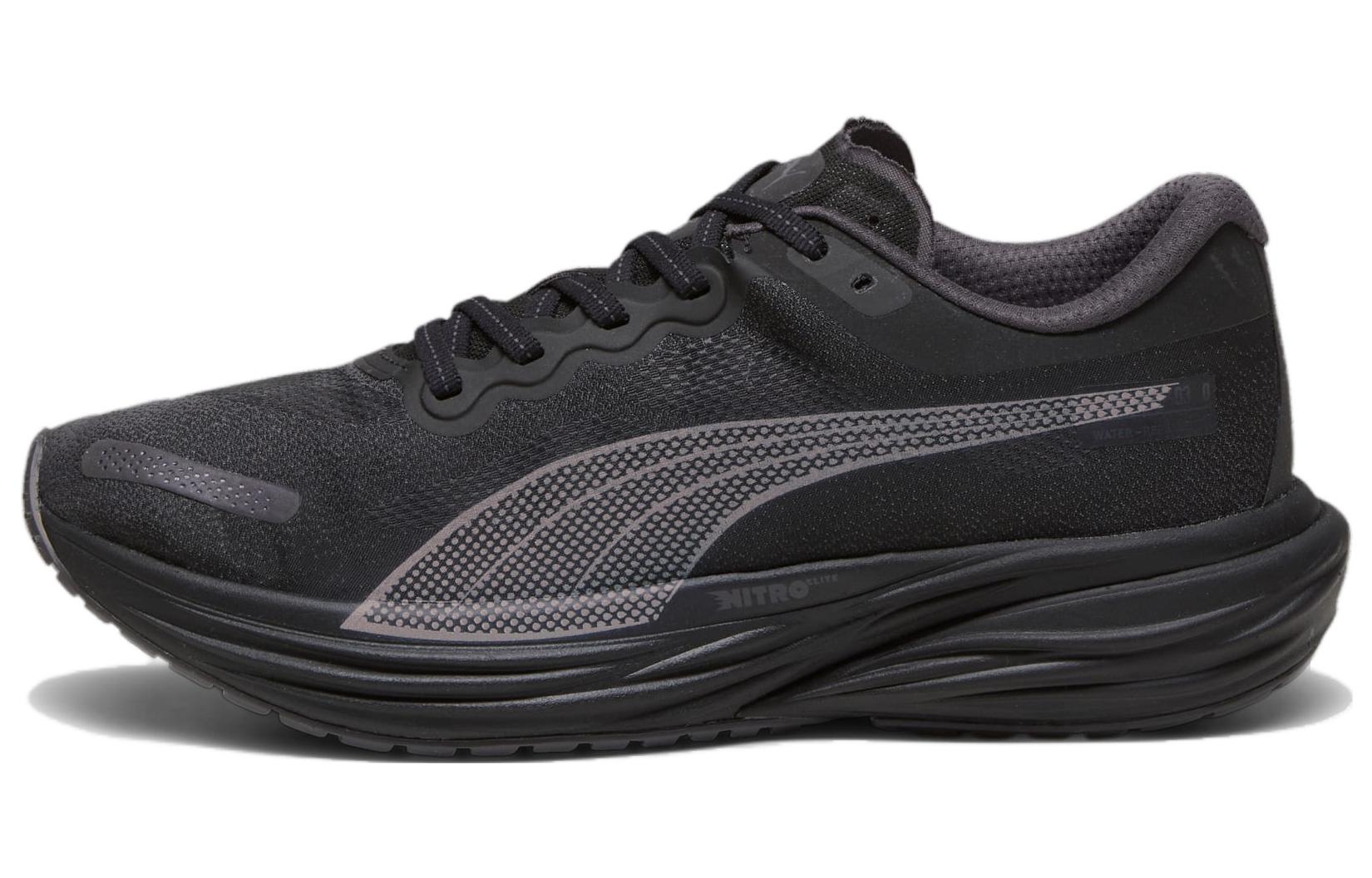 Puma Deviate Nitro 2 Black Low-Top Lightweight Running Shoes for Men. 378734-01
