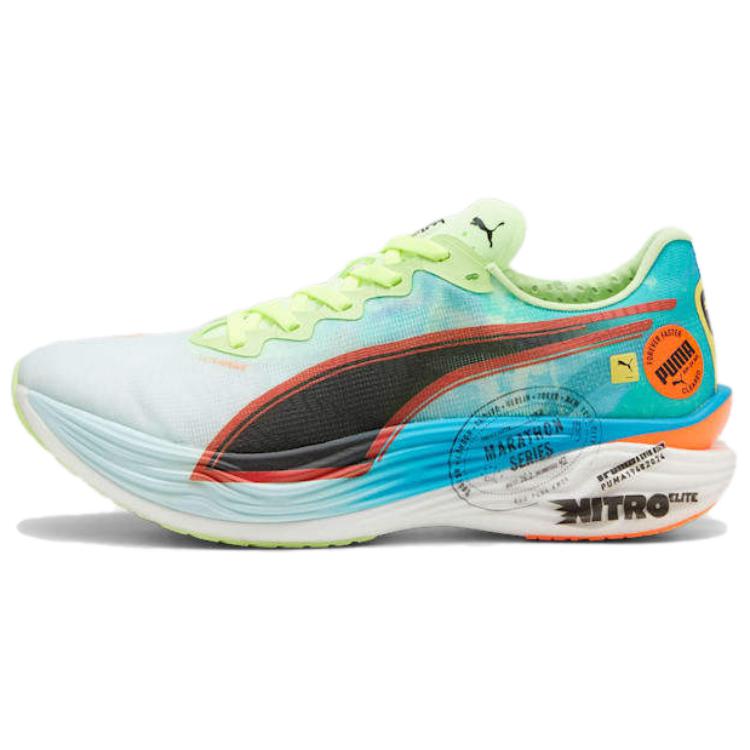 Puma Deviate NITRO Elite 3 Fire Low-Top Marathon Running Shoes Blue Men’s. 310197-01