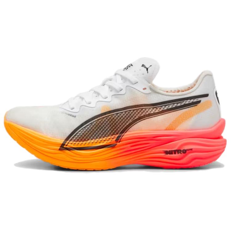 Puma Deviate Nitro Elite 3 Low-Top Running Shoes Men - White/Black, Lightweight & Durable 310639-01