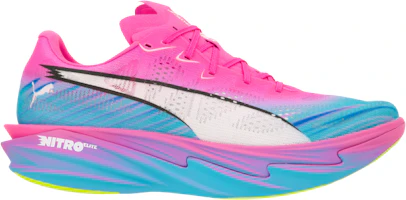 Puma Deviate Nitro Elite 4 'Poison Pink Yellow Alert Bright Aqua' 313298-01 Puma Deviate Nitro Elite 4 'Poison Pink Yellow Alert Bright Aqua' 313298-01