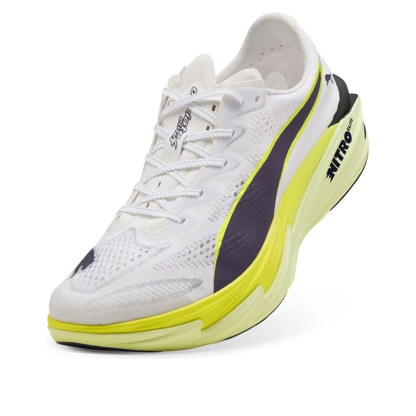 Lookbook 彪马Deviate Nitro Elite 4 白色苹果青柠跑鞋 312127-06