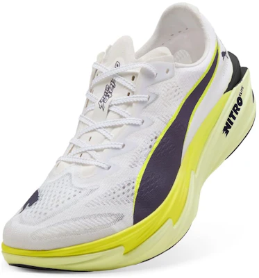 彪马Deviate Nitro Elite 4 白色苹果青柠跑鞋 312127-06 Lookbook 彪马Deviate Nitro Elite 4 白色苹果青柠跑鞋 312127-06
