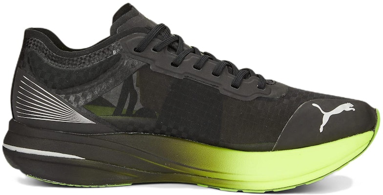 Puma Deviate NITRO Elite Carbon 'Lightweight Breathable Low-Top Running Black Green' 377090-01 Order Puma Deviate NITRO Elite Carbon 'Lightweight Breathable Low-Top Running Black Green' 377090-01