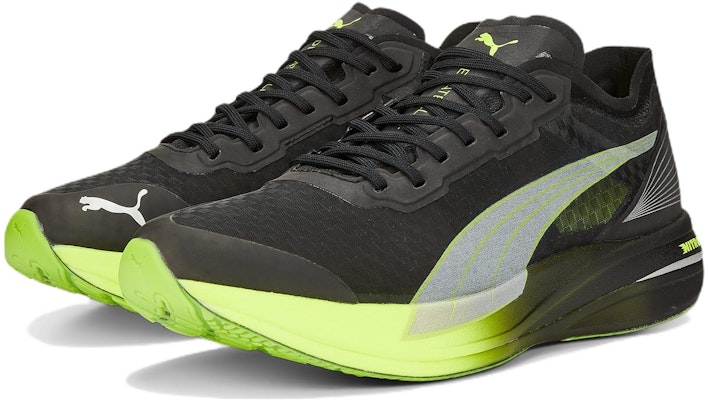 Puma Deviate NITRO Elite 碳板'轻便透气黑绿低帮跑鞋' 377090-01 Lookbook Puma Deviate NITRO Elite 碳板'轻便透气黑绿低帮跑鞋' 377090-01