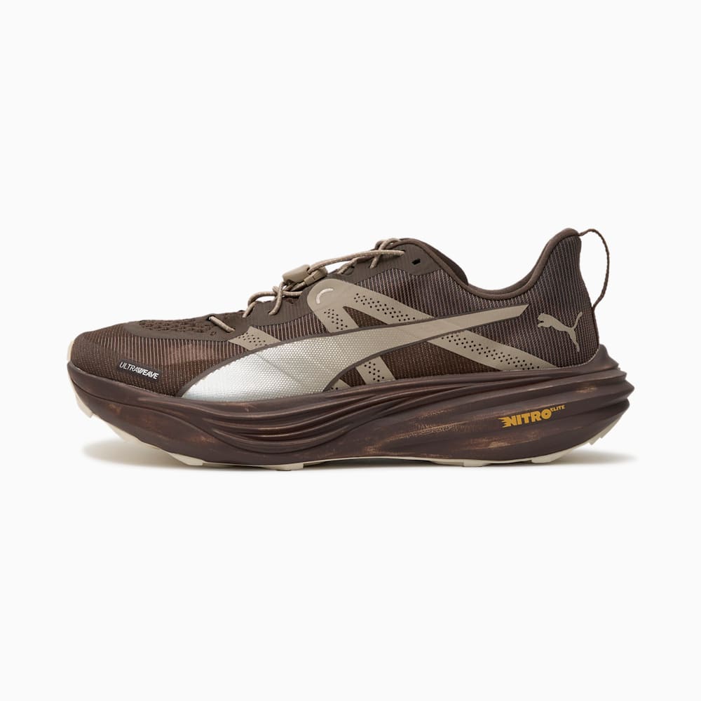 Puma Deviate Nitro Elite Trail LS Sneakers Chocolate/Silver/Sun Stream 313532-01