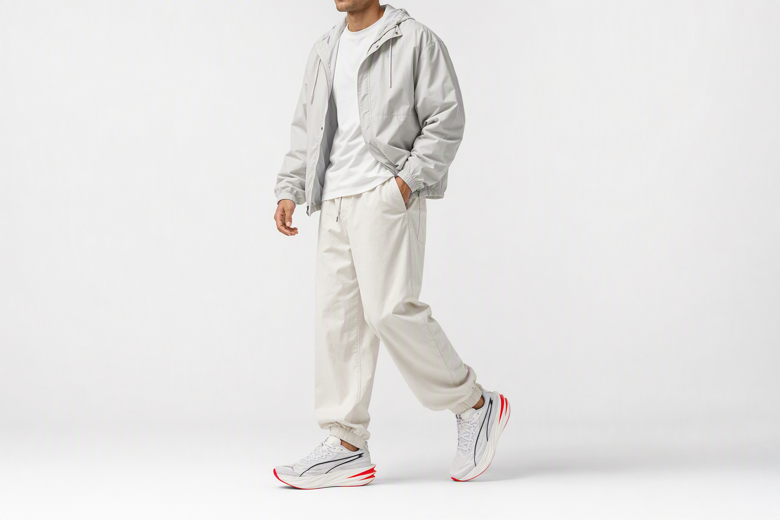 Order Puma Deviate Pure Nitro ''Wit Rood'' 313904-06