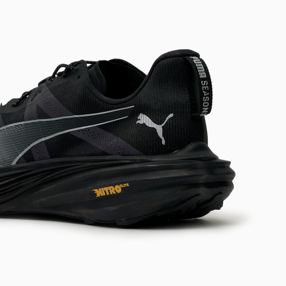 Lookbook プーマ ダイバージ ニトロ エリート トレイル LS ブラック/シルバー/サンストリーム 313532-02