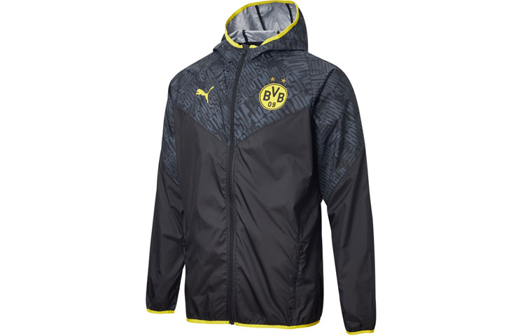 Puma Dortmund Soccer Zip Jacket Black 758585-02