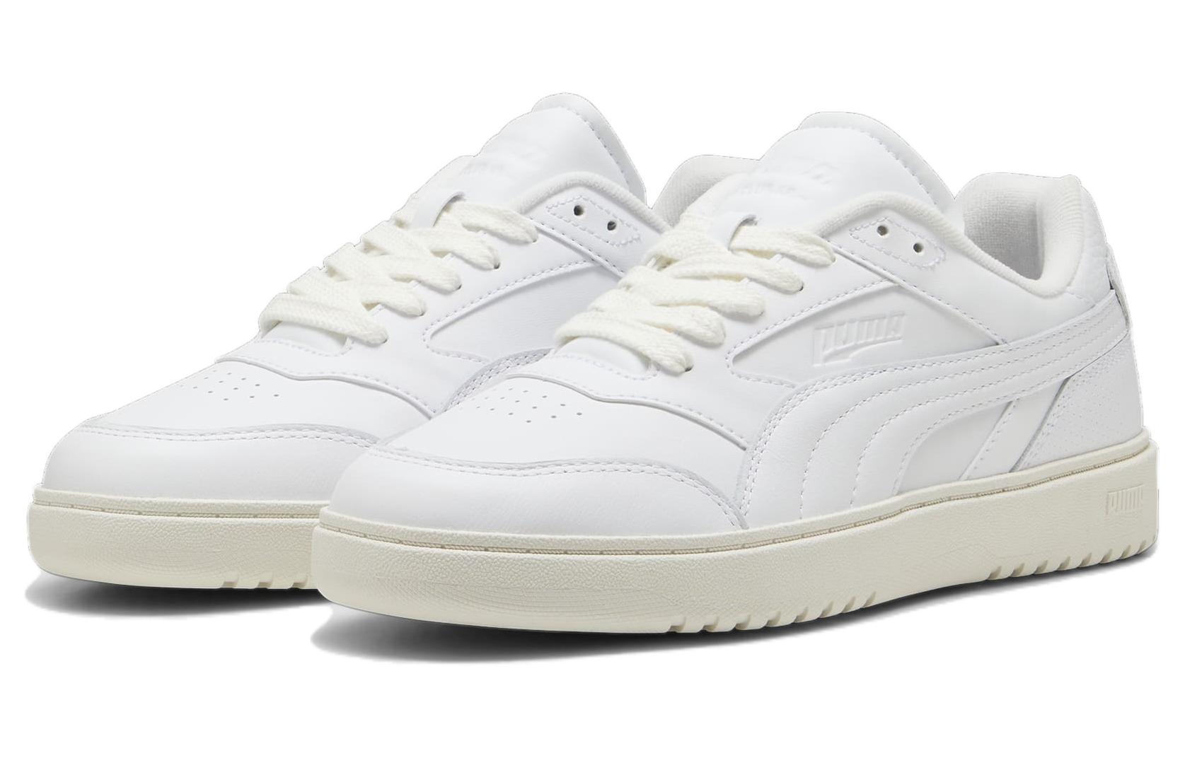 Lookbook Puma Doublecourt Club 48 'Warm White' Sepatu Putih Hangat 395391-01