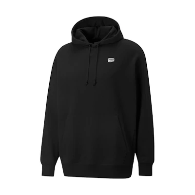 Puma Downtown Black Pullover Hoodie with Drawstring 537750-01