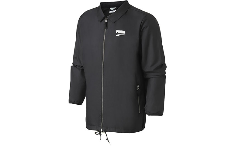 Puma Downtown Casual Sport Polo Jacket Black 578306-01