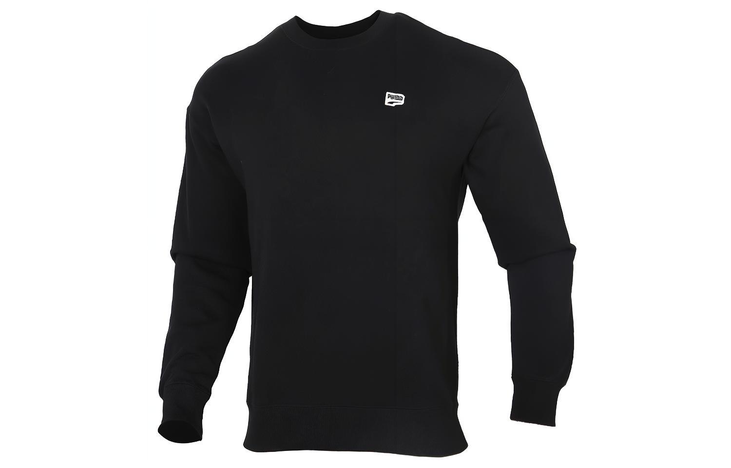 Puma Downtown Crew Black Pullover Casual Sweatshirt 599173-01