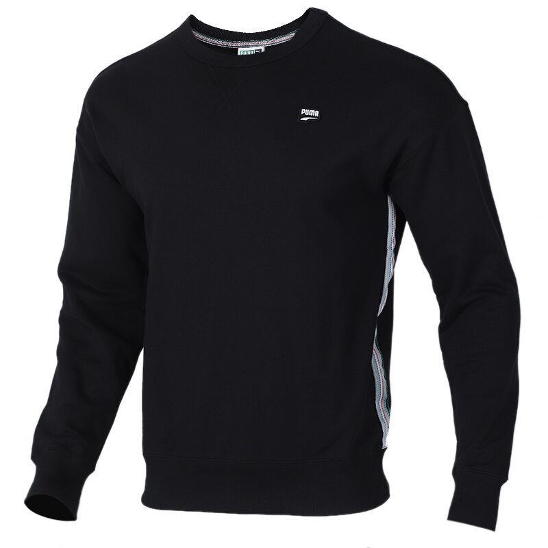 Puma Downtown Crew Pullover Sweatshirt Black 597333-01