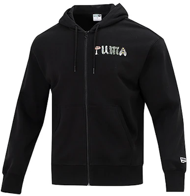 Puma Downtown Graphic 全拉鍊連帽黑外套-趣味Logo設計 535178-01 Lookbook Puma Downtown Graphic 全拉鍊連帽黑外套-趣味Logo設計 535178-01