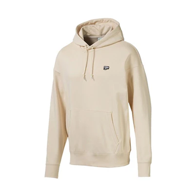 Puma Downtown PO Hoodie Casual Pullover Sweatshirt Off-White 596002-89