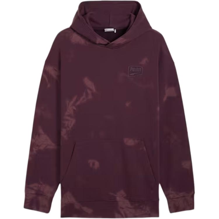 Puma DOWNTOWN RELAXED Hoodie Unisex Soft Comfortable Sweatshirt Midnight Plum 626762-64