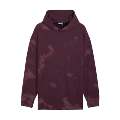 Puma DOWNTOWN RELAXED Hoodie Unisex Soft Comfortable Sweatshirt Midnight Plum 626762-64