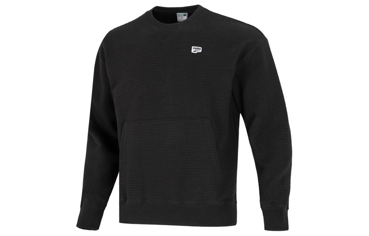Puma Downtown Retro Pocket Pullover Sweatshirt Men’s Black 537730-01