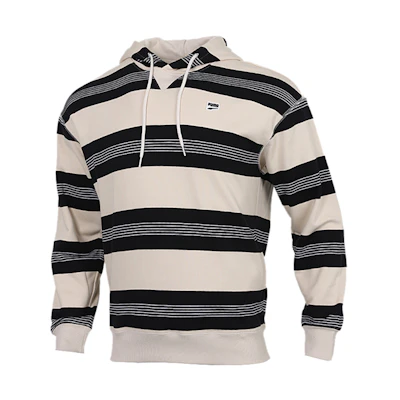Puma Downtown Striped Birch Hoodie Men’s Multicolor Pullover Sweatshirt 599188-85