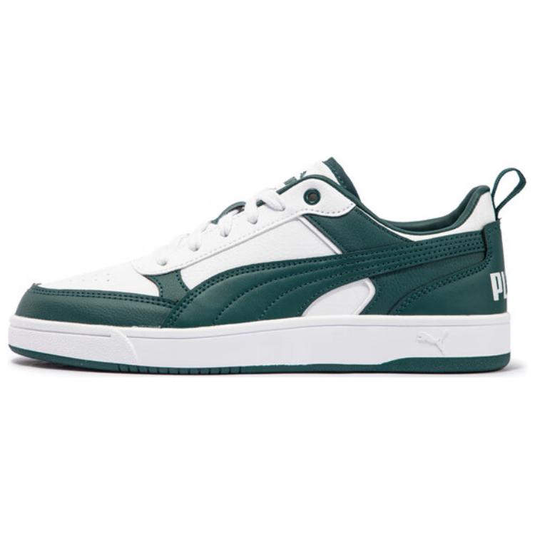 PUMA Dribble Low-Top Sneakers Green White Comfortable Casual Shoes. 400326-07