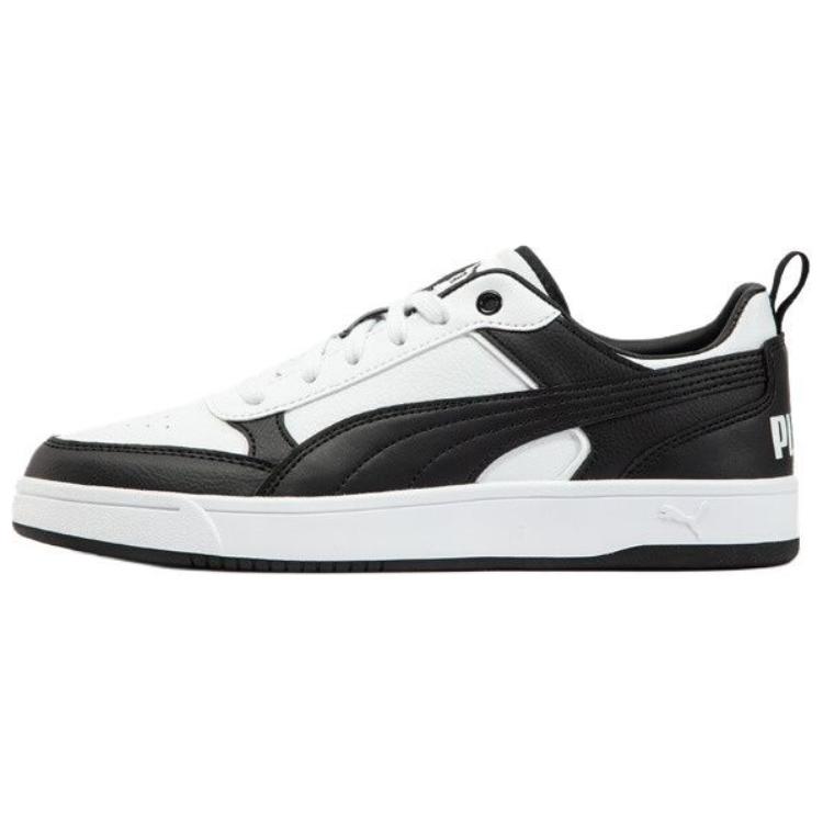 PUMA Dribble Low-Top Sneakers White/Black Comfortable Durable & Breathable. 400326-05