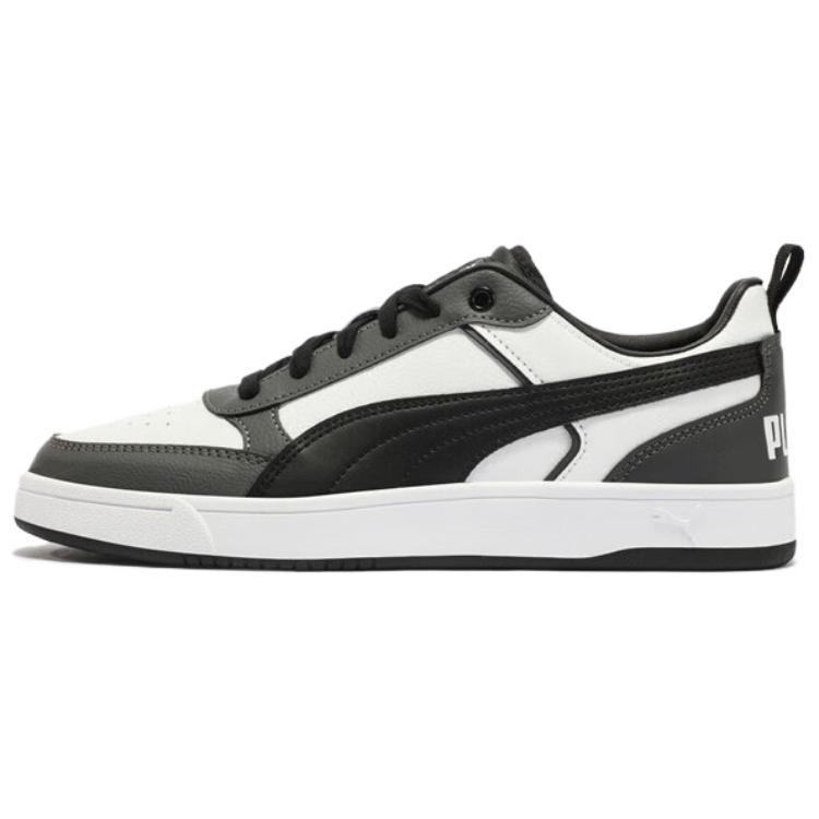 PUMA Dribble Low-Top White Gray Skate Sneakers - Comfortable & Durable. 400326-04