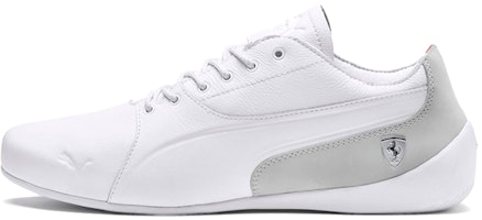 Puma Ferrari Drift Cat 7 Lifestyle Low Top Running Shoes White/Grey 306096-02 Puma Ferrari Drift Cat 7 Lifestyle Low Top Running Shoes White/Grey 306096-02