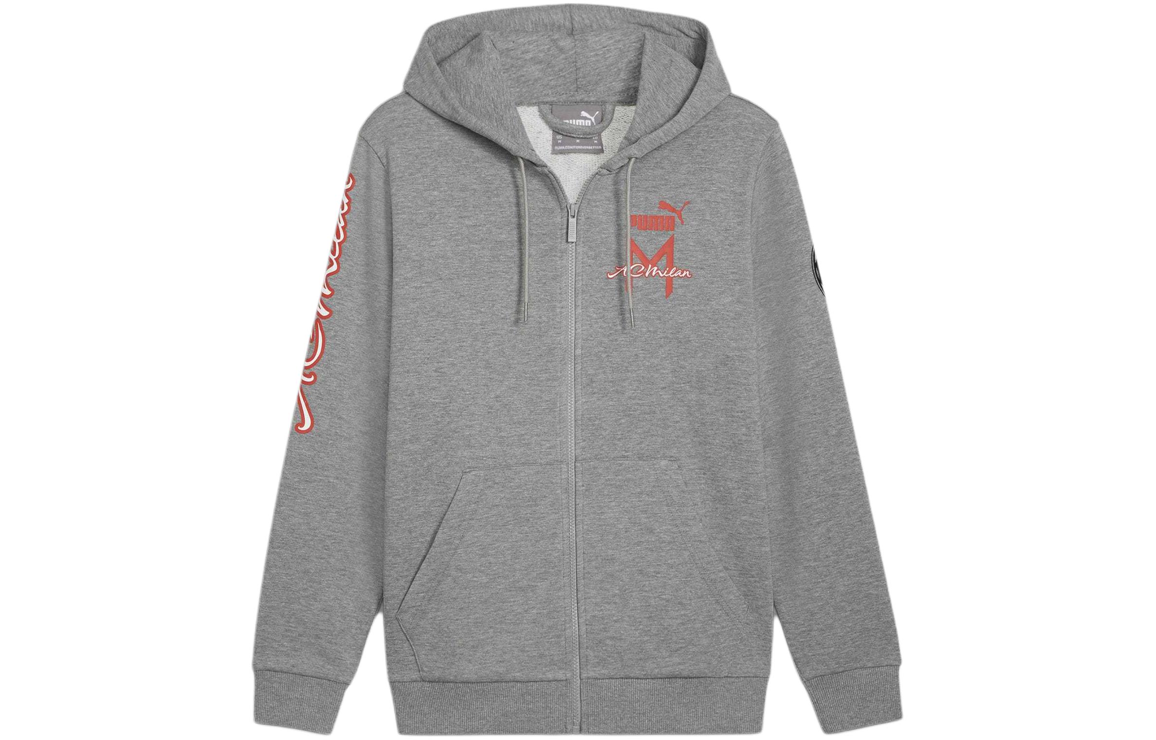 Puma EGW Colorblock Full-Zip Hoodie Jacket - Gray 774463-12