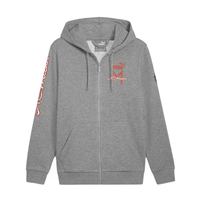 Puma EGW Colorblock Full-Zip Hoodie Jacket - Gray 774463-12