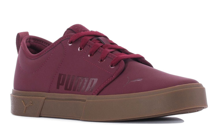 Lookbook Puma El Rey 2 Buck Leichter Rutschfester Skateschuh Braun Lila Low-Top Herren 380884-02