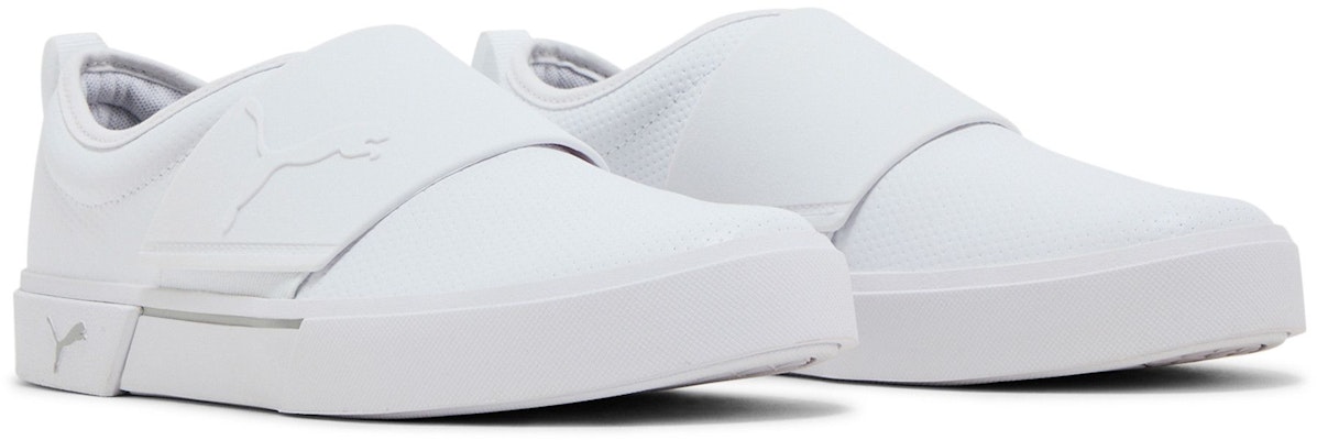 Puma El Rey II Slip-On Perf Leather 'White Grey Violet' 384369-03 Cheap Puma El Rey II Slip-On Perf Leather 'White Grey Violet' 384369-03