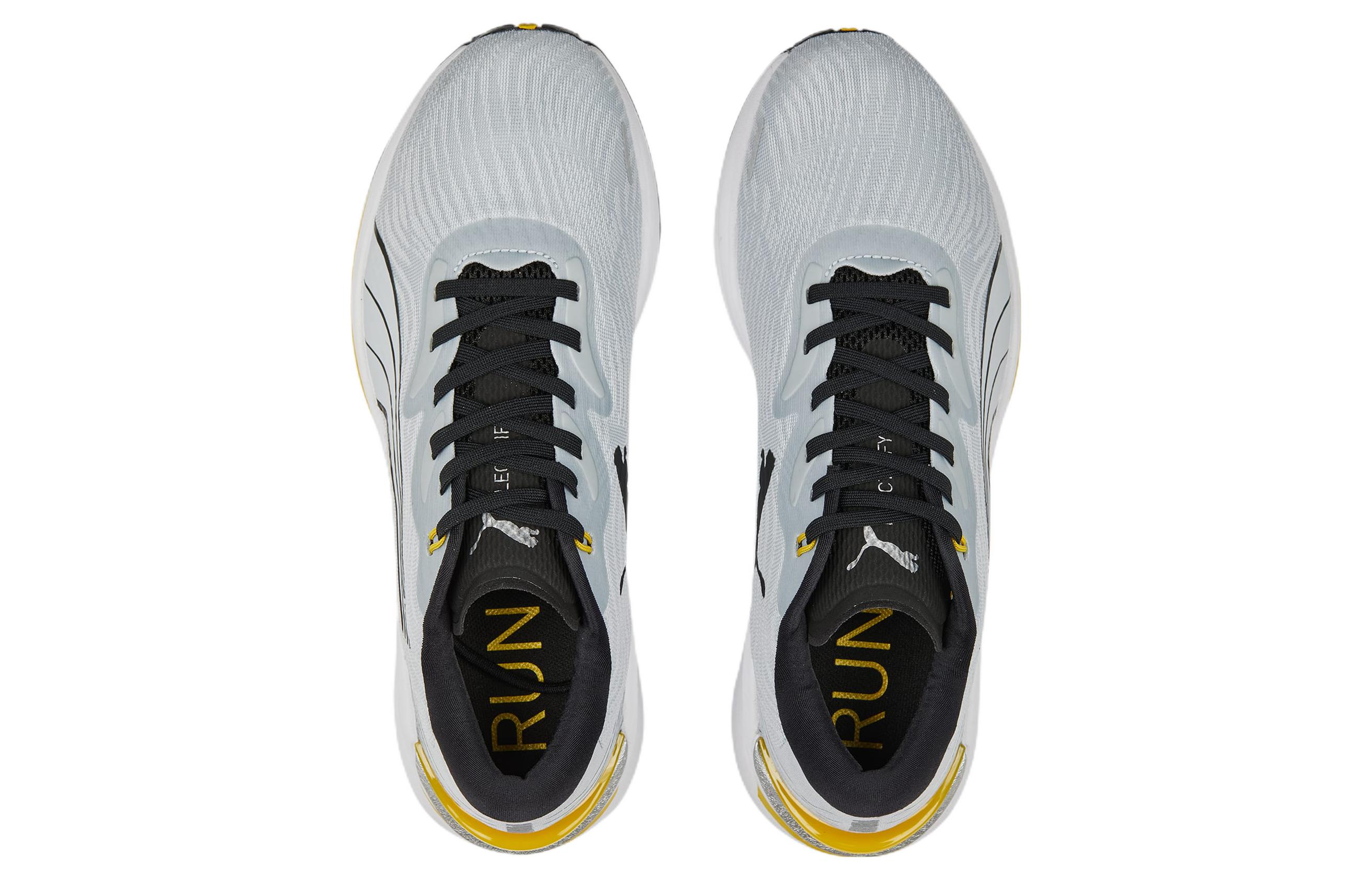 Shop Puma Electrify Nitro 2 ''Platinum Grey Fresh Pear'' Sneakers 376814-09