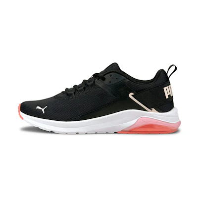 Puma Electron E Trainers 'Black White Orange'
