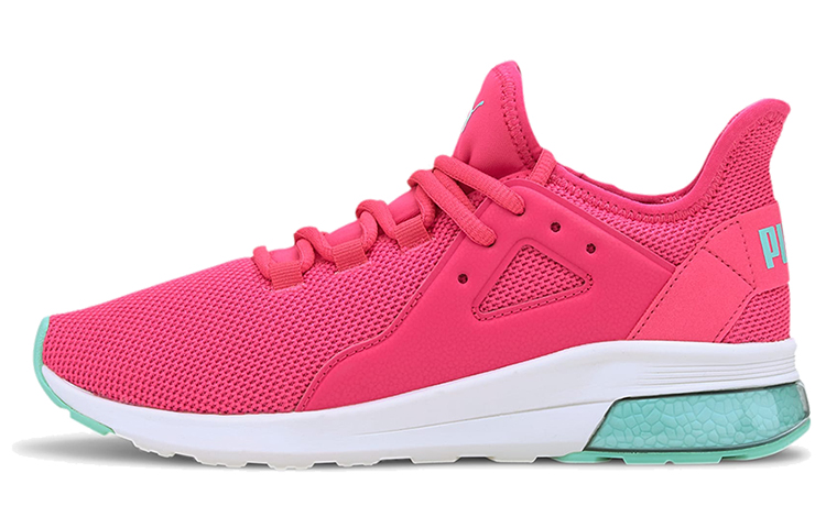 Puma Electron Street Low-top Running Shoes Pink/Green/White 367309-17