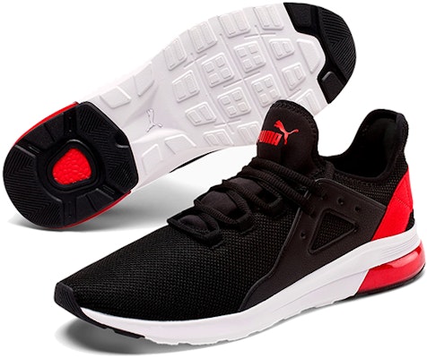プーマ Electron Street ローカット ランニングシューズ 黒/赤 367309-15 Purchase プーマ Electron Street ローカット ランニングシューズ 黒/赤 367309-15