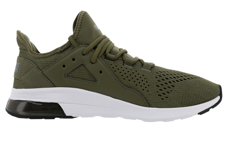 Order プーマ Electron Street メッシュ ランニングシューズ (オリーブ) 369124-09
