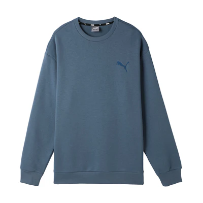Puma Elevated Crewneck Fleece Sweatshirt Navy Blue 674081-18