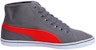 Sneakers Puma Elsu V2 Mid Cv Dp Kelabu/Merah/Putih Tinggi Sederhana 362124-03