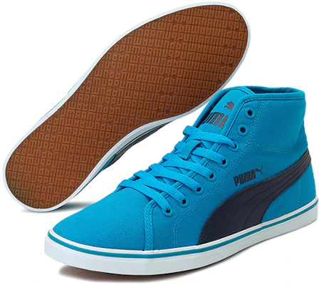 Puma Elsu V2 Mid Cv Dp Baskets Mi-Hautes Noir/Blanc/Bleu 362124-04 Purchase Puma Elsu V2 Mid Cv Dp Baskets Mi-Hautes Noir/Blanc/Bleu 362124-04