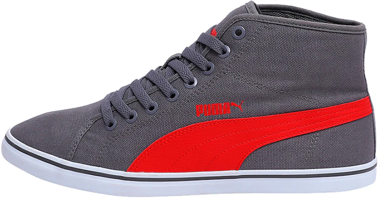 Puma Elsu V2 Mid Cv Dp Baskets Mi-hauteur Gris/Rouge/Blanc 362124-03 Buy Puma Elsu V2 Mid Cv Dp Baskets Mi-hauteur Gris/Rouge/Blanc 362124-03