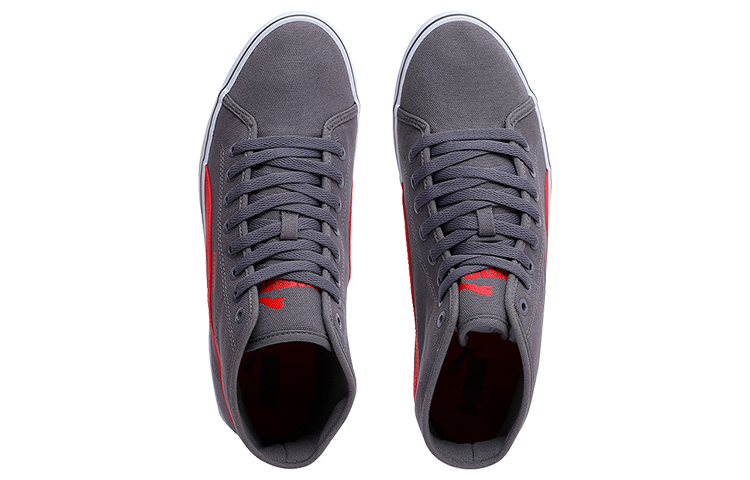 Lookbook Puma Elsu V2 Mid Cv Dp Baskets Mi-hauteur Gris/Rouge/Blanc 362124-03