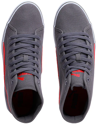 Puma Elsu V2 Mid Cv Dp Baskets Mi-hauteur Gris/Rouge/Blanc 362124-03 Lookbook Puma Elsu V2 Mid Cv Dp Baskets Mi-hauteur Gris/Rouge/Blanc 362124-03